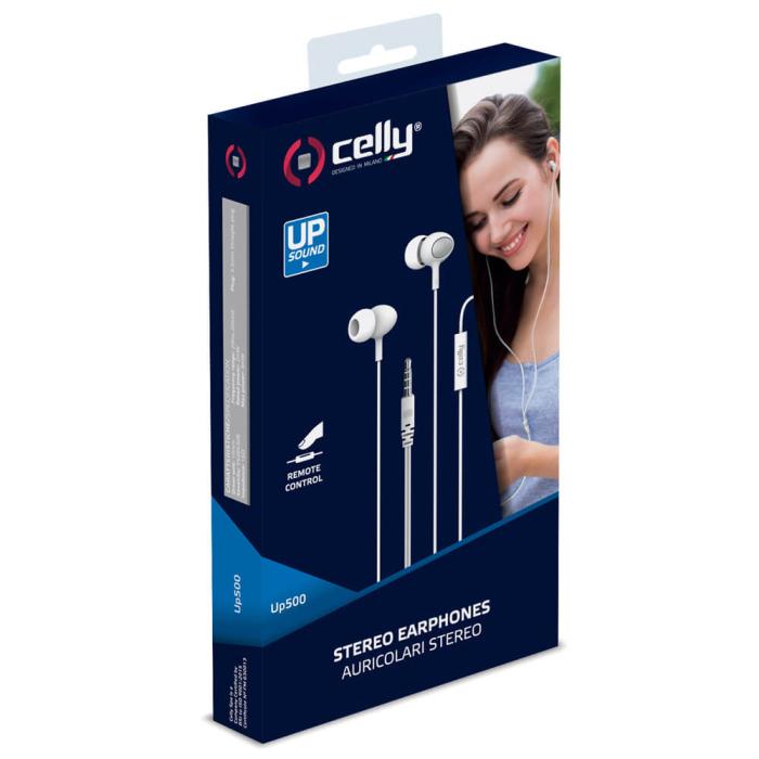 Celly - Celly UP500 Stereoheadset In-ear Vit