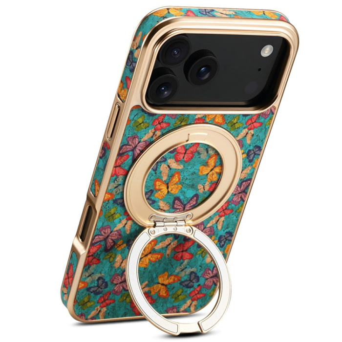 A-One Brand - iPhone 17 Pro Max Mobilskal MagSafe Electroplated Floral A22