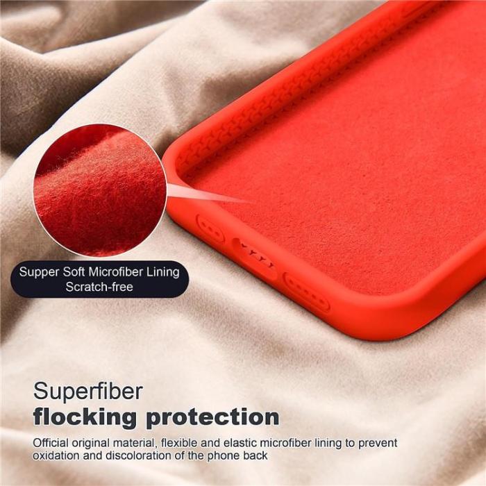 OEM - iPhone 14 Pro Max Mobilskal Magsafe Liquid Silikon - Röd