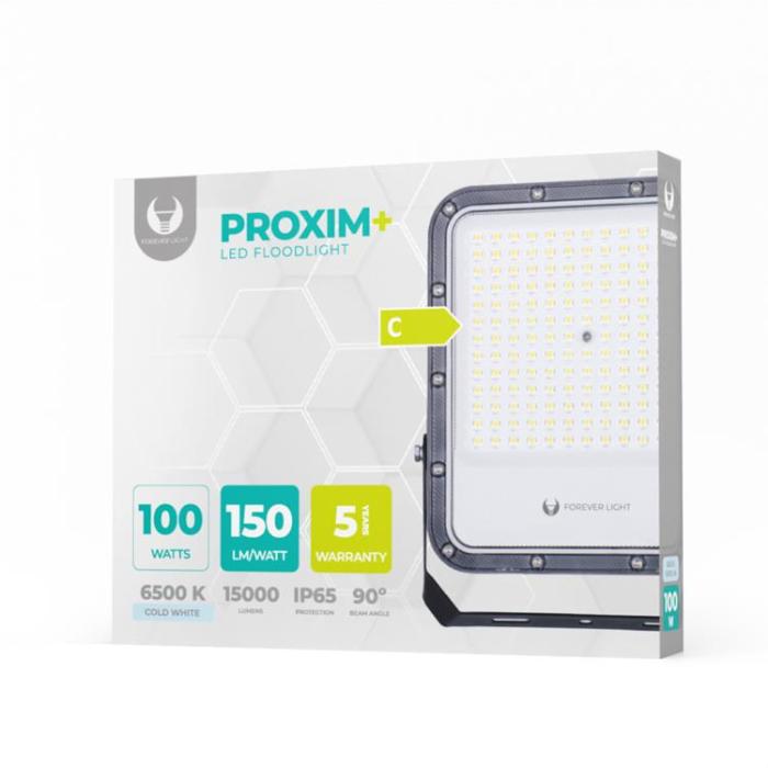 Forever Light - Forever Strålkastare LED PROXIM+ 100W 6500K 15000lm 230V IP65