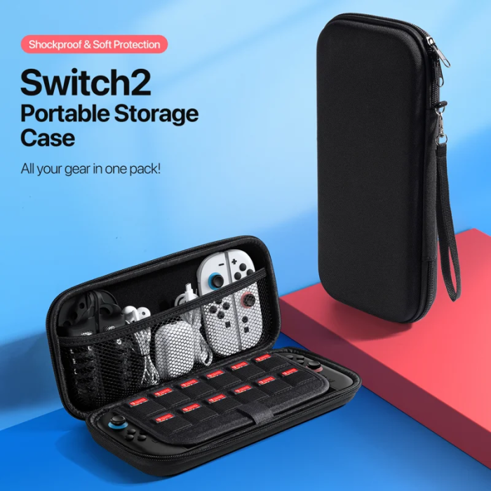 Dux Ducis - Dux Ducis Nintendo Switch 2 Förvaringsväska Vattentät - Svart
