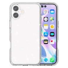 A-One Brand - iPhone 17 Mobilskal Glittrande Puderglitter - Vit