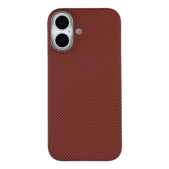 X-Level - X-LEVEL iPhone 17 Mobilskal MagSafe Carbon Nanofiber - Röd