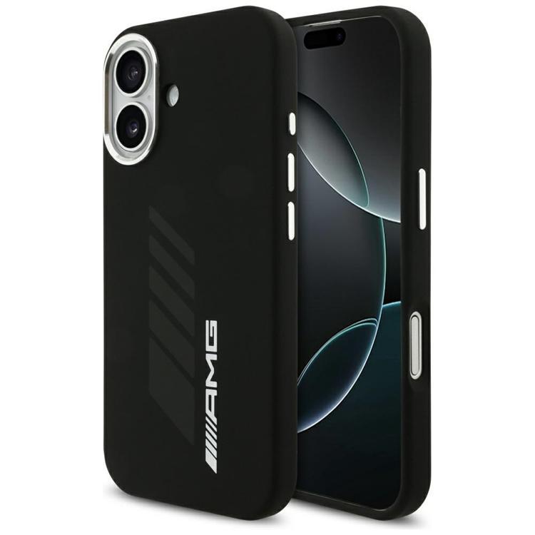 AMG iPhone 17 Mobilskal MagSafe Silikon Oversize Rhombs - Svart | 2353 | AlltMobil