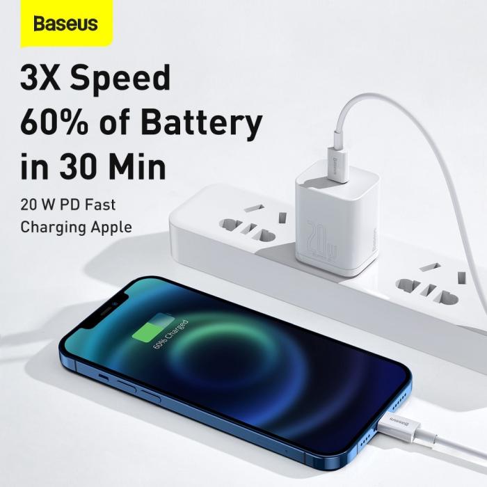 BASEUS - BASEUS USB-C/Lightning Cafule Series Metal Data 2m