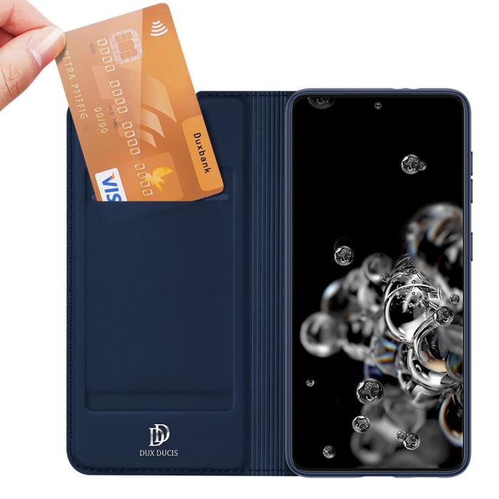 UTGATT5 - Dux Ducis Skin Pro Plånboksfodral Samsung Galaxy S21 Ultra 5G - Blå