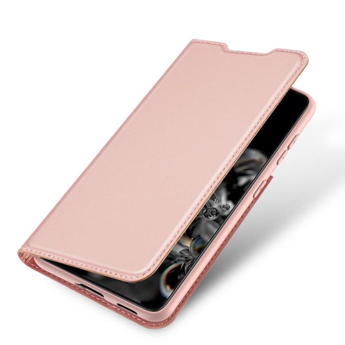 UTGATT - Dux Ducis Skin Series Plånboksfodral Samsung Galaxy S21 Ultra 5G - Rosa