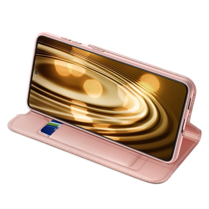 UTGATT - Dux Ducis Skin Series Plånboksfodral Samsung Galaxy S21 Ultra 5G - Rosa