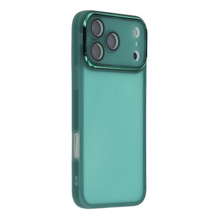 iPhone 17 Pro Mobilskal Electroplated Kameraram - Transparent Armégrön | 2353 | AlltMobil