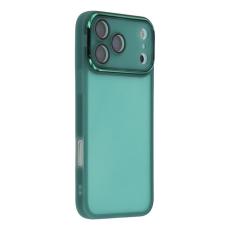 A-One Brand - iPhone 17 Pro Mobilskal Electroplated Kameraram - Transparent Armégrön