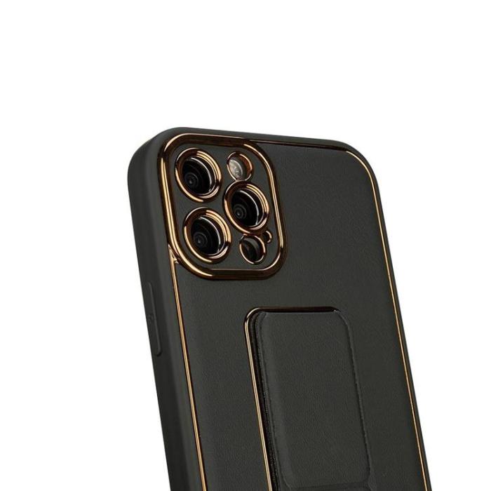 OEM - Galaxy A12 (2020/2021) Mobilskal Kickstand - Svart
