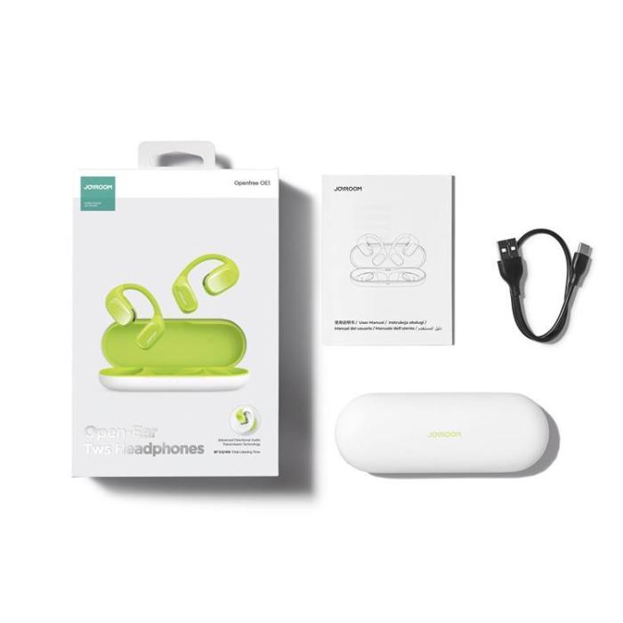 Joyroom - Joyroom Openfree Trådlösa On-Ear Hörlurar - Grön
