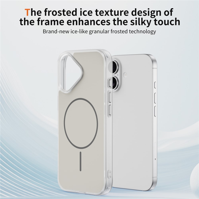 A-One Brand - iPhone 17 Mobilskal MagSafe Skin Touch TPU PC - Vit