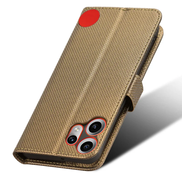 A-One Brand - Nothing CMF Phone 2 Pro Plånboksfodral Diamond Läder - Brun