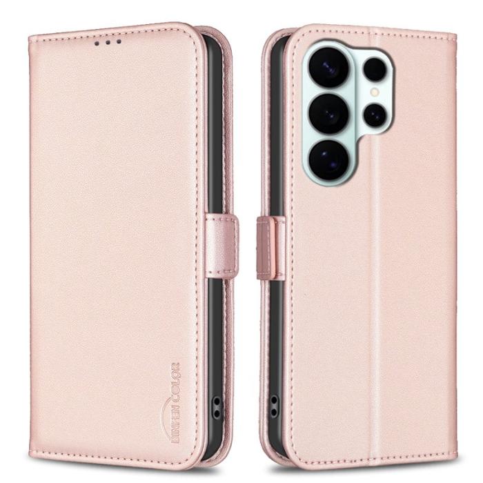 HAT PRINCE - BINFEN Mobilskal till Samsung Galaxy S26 Ultra KonstLäder Flip Folio - Rosa