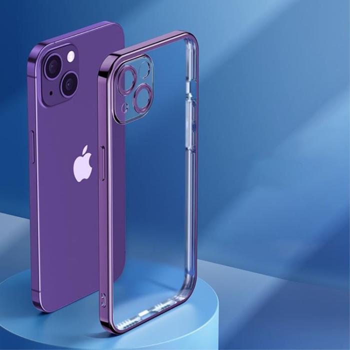 UTGATT1 - ROCK iPhone 14 Plus Skal Electroplating Matte - Lila