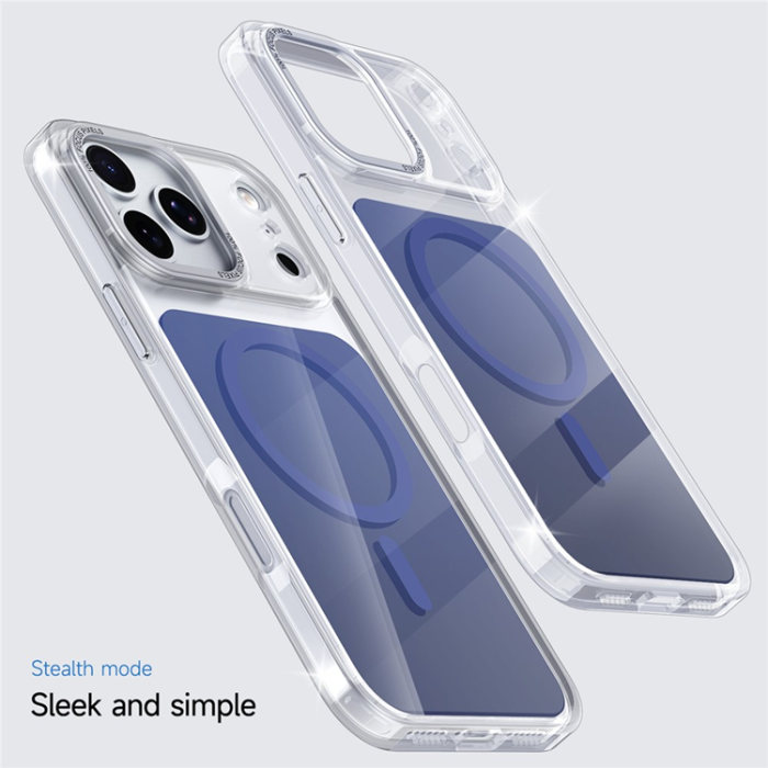 A-One Brand - iPhone 17 Pro Mobilskal MagSafe TPU Acrylic - Blå