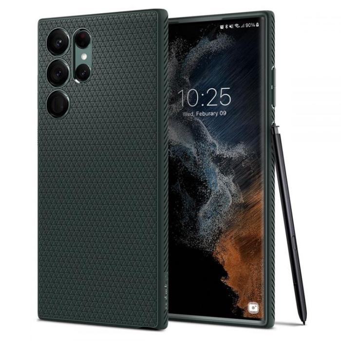 UTGATT1 - Spigen Liquid Air Skal Galaxy S22 Ultra - Grön