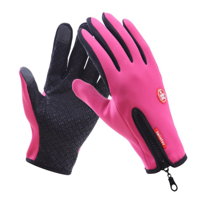 A-One Brand - Vattenavvisande Touchvantar / Handskar - Medium - Rosa