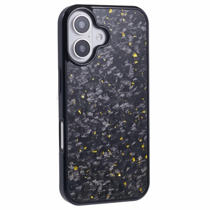 A-One Brand - iPhone 16 Plus Mobilskal Aramid Fiber Forged - Guld