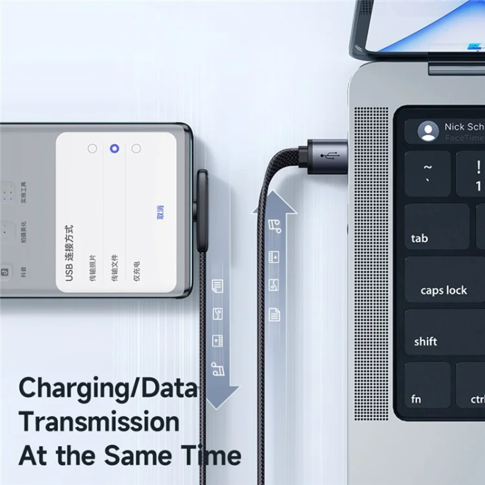 MCDODO - MCDODO USB-A - USB-C 100W Kabel 1.2m 6A CA-3340 MDD - Svart