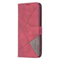 BINFEN COLOR - BINFEN Samsung Galaxy A57 Pl&aring;nboksfodral Konstl&auml;der R&ouml;d