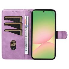 OEM - Samsung Galaxy A57 Pl&aring;nboksfodral Konstl&auml;der St&auml;ll - Lila