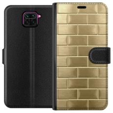 iSecrets - Plånboksfodral till Xiaomi Redmi Note 9 med Gyllene Murstenar