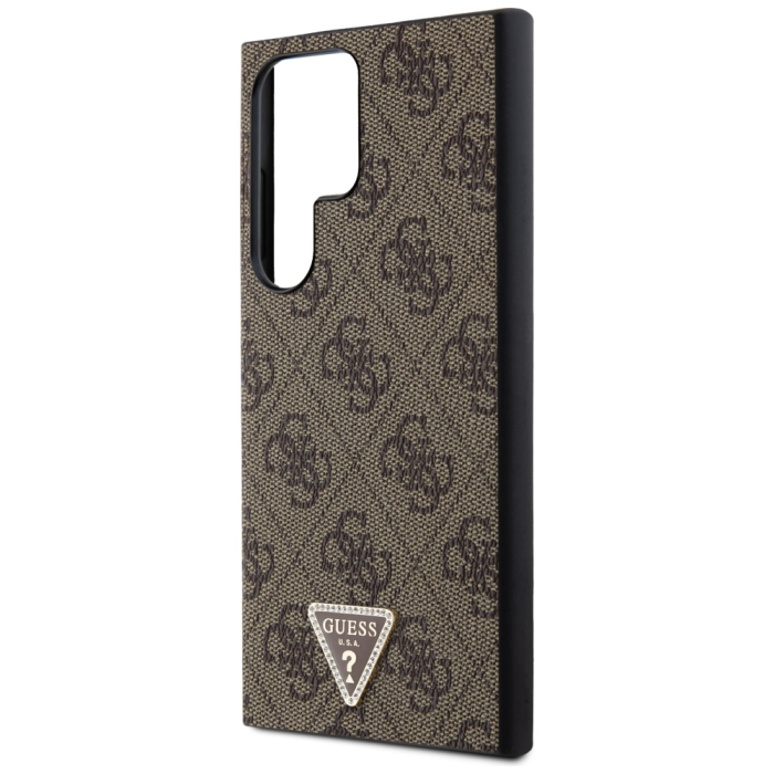 Guess - Guess Galaxy S24 Ultra Mobilskal Triangle Strass - Brun