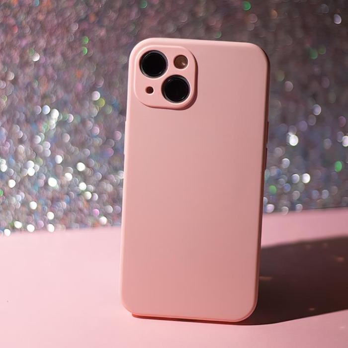 OEM - iPhone 14 Plus Mobilskal MagSafe Invisible - Pastellrosa