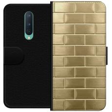 iSecrets - Pl&aring;nboksfodral till OnePlus 8 med Gyllene Murstenar