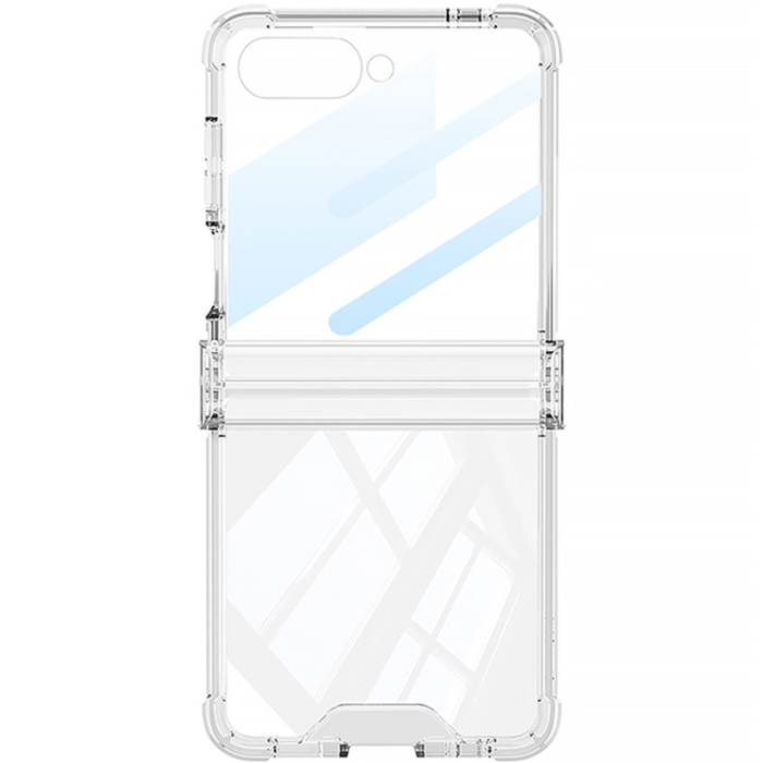 GKK - GKK Galaxy Z Flip 7 Mobilskal med Back Film Airbag Hinge - Blå