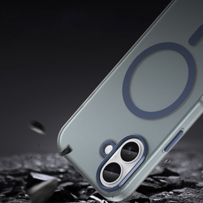 A-One Brand - iPhone 17 Mobilskal MagSafe Abrasive - Matte Blå