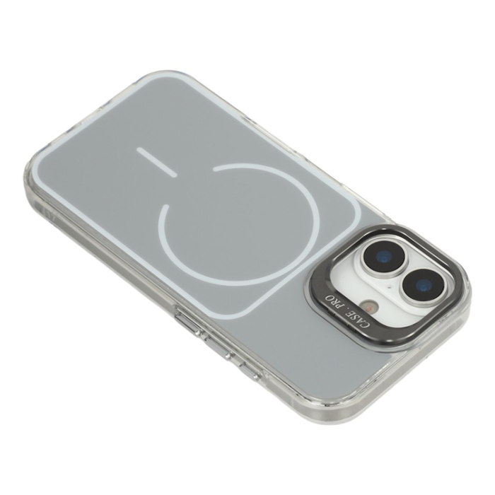 A-One Brand - iPhone 17 Mobilskal MagSafe med Matchande Handrem Lens Kickstand - Grå