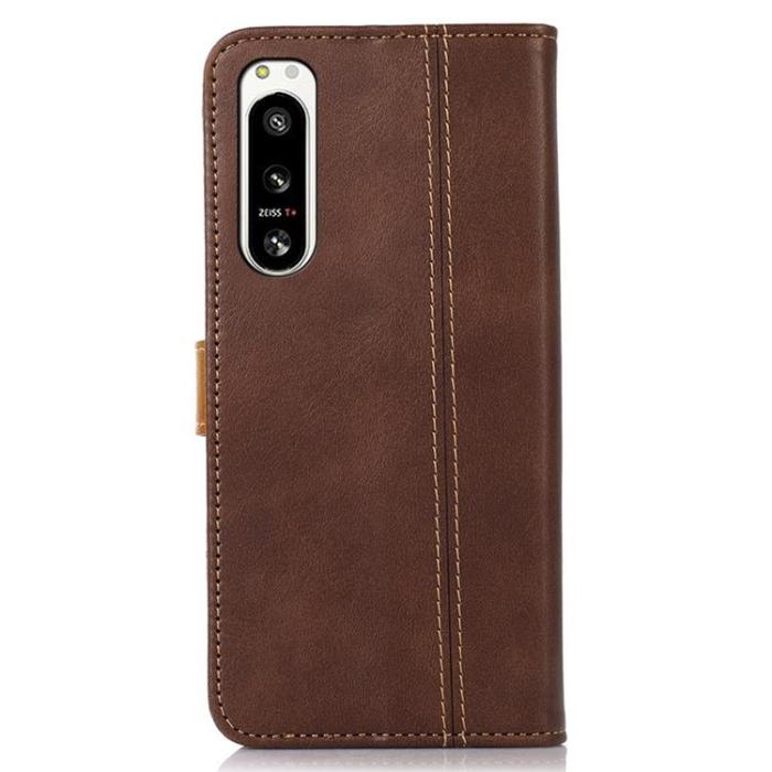 A-One Brand - Sony Xperia 5 IV Plånboksfodral Magnetic Clasp - Coffee