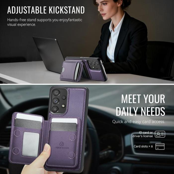 OEM - JEEHOOD Samsung Galaxy A53 5G Mobilskal KonstLäder - Lila