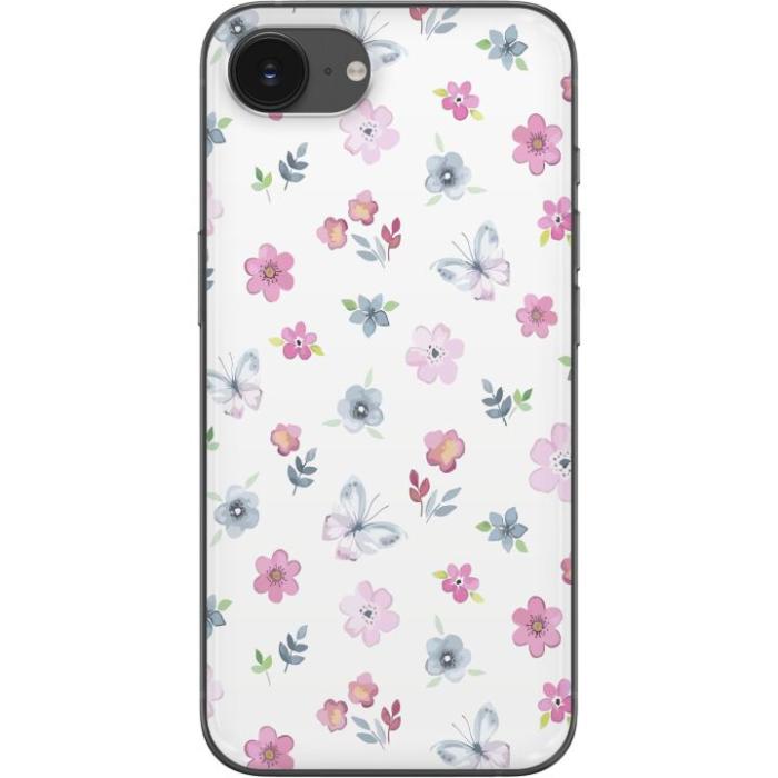 iSecrets - Mobilskal till Apple iPhone 16e med Blommor och fjärillar