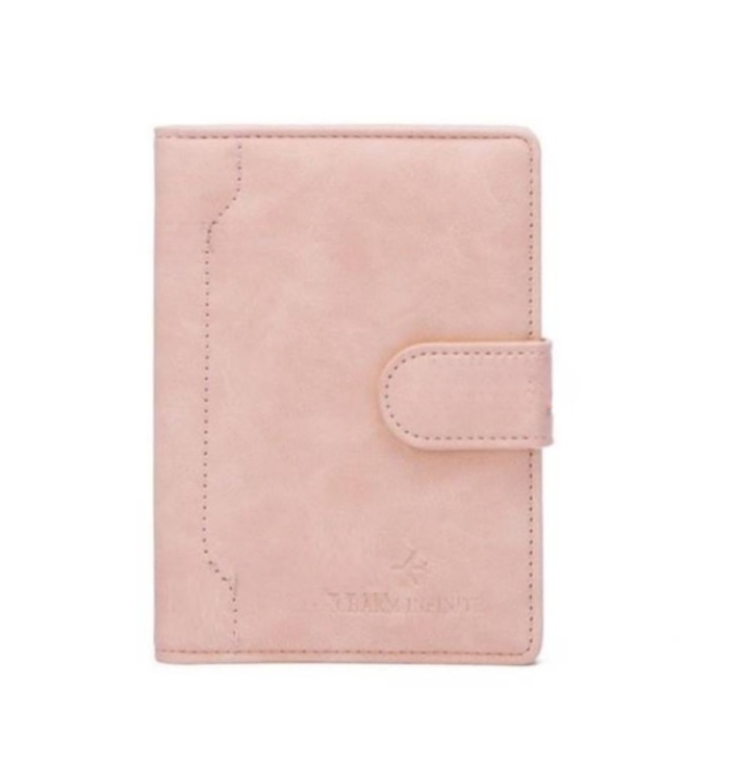 A-One Brand - Passhållare Plånbok RFID Korthållare Slim - Rosa