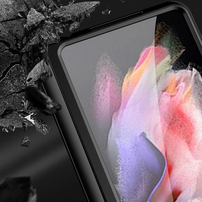 OEM - Galaxy Z Fold 4 Skal Carbon Fiber Kickstand - Gul