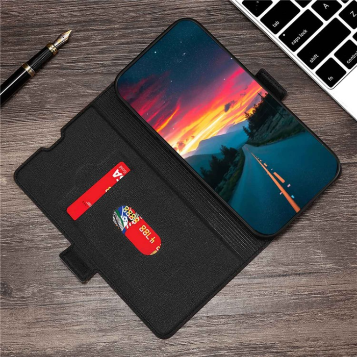OEM - Xiaomi 13 Lite Plånboksfodral Dual Magnetic Clasp - Svart