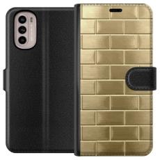 iSecrets - Pl&aring;nboksfodral till Motorola Moto G31 med Gyllene Murstenar