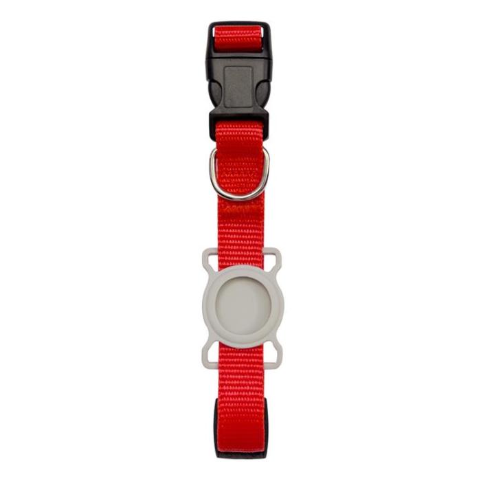UTGATT1 - Silicone Pet Dog Cat Collar Skal Apple AirTag - Orange