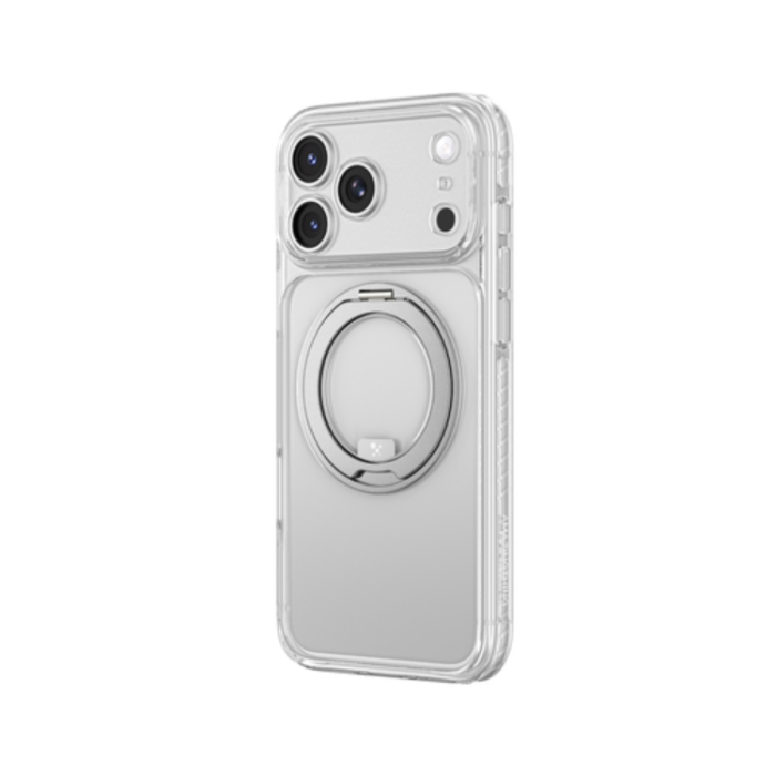 AmazingThing - AmazingThing Mobilskal För iPhone 18 Pro/17 Pro Magsafe Rotating Ring - Clear