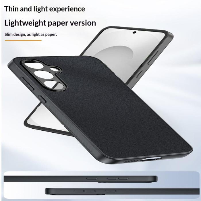 OEM - Mobilskal för Samsung Galaxy S26 Plus Konstläder PC + TPU - Grön