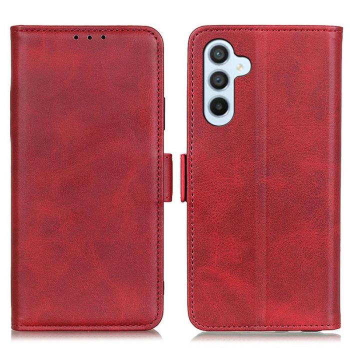 OEM - Mobilfodral för Samsung Galaxy S26 Plus Konstläder Kickstand - Röd