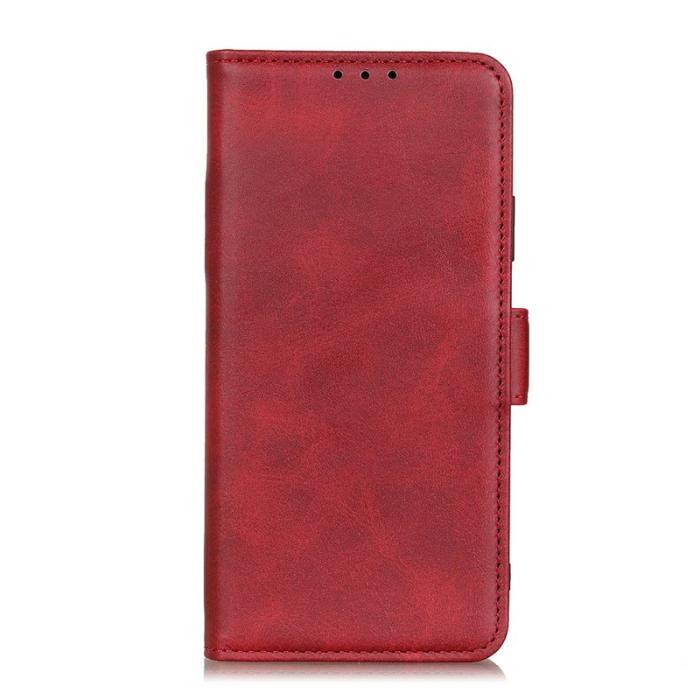 OEM - Mobilfodral för Samsung Galaxy S26 Plus Konstläder Kickstand - Röd