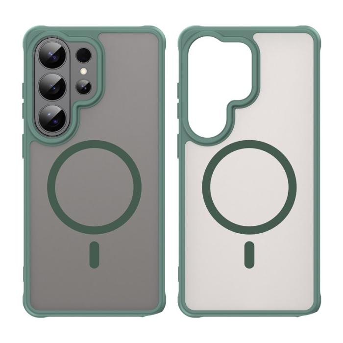 WANLONFENG - WANLONFENG Mobilskal för Samsung Galaxy S26 Ultra Magnetiskt PC + TPU - Grön