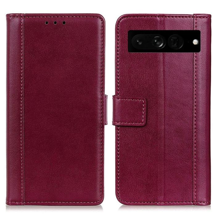 UTGATT1 - Google Pixel 7 Pro Plånboksfodral PU Läder TPU - Röd