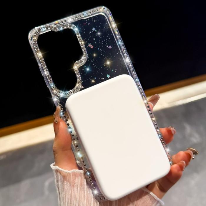 OEM - Mobilskal för Samsung Galaxy S26 Ultra Kickstand TPU + PC - Glittrande Ljusgrön