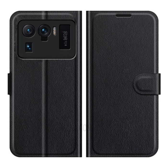 OEM - Xiaomi Mi 11 Ultra Plånboksfodral Folio Flip Kickstand - Svart